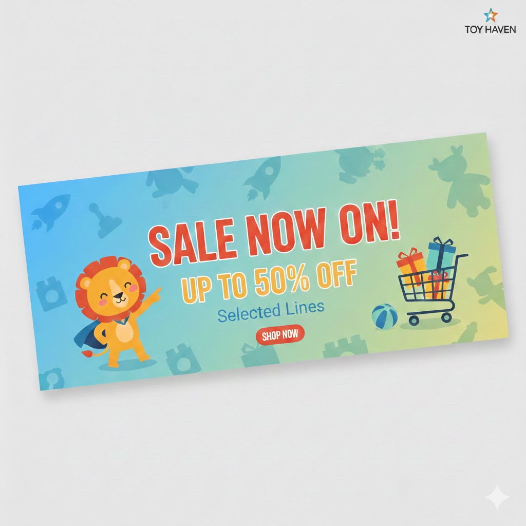 sale on banner