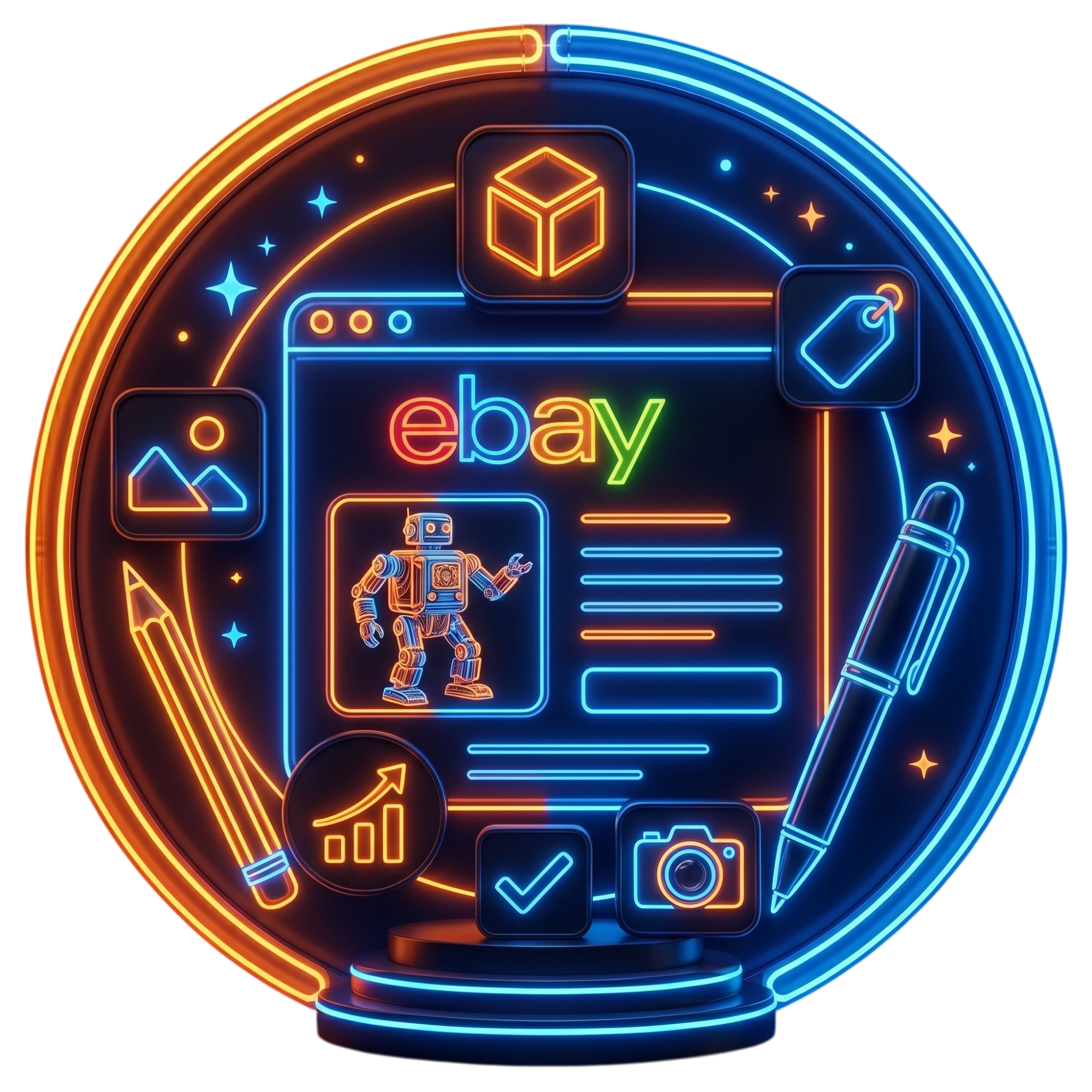 Home ebay listings template neon