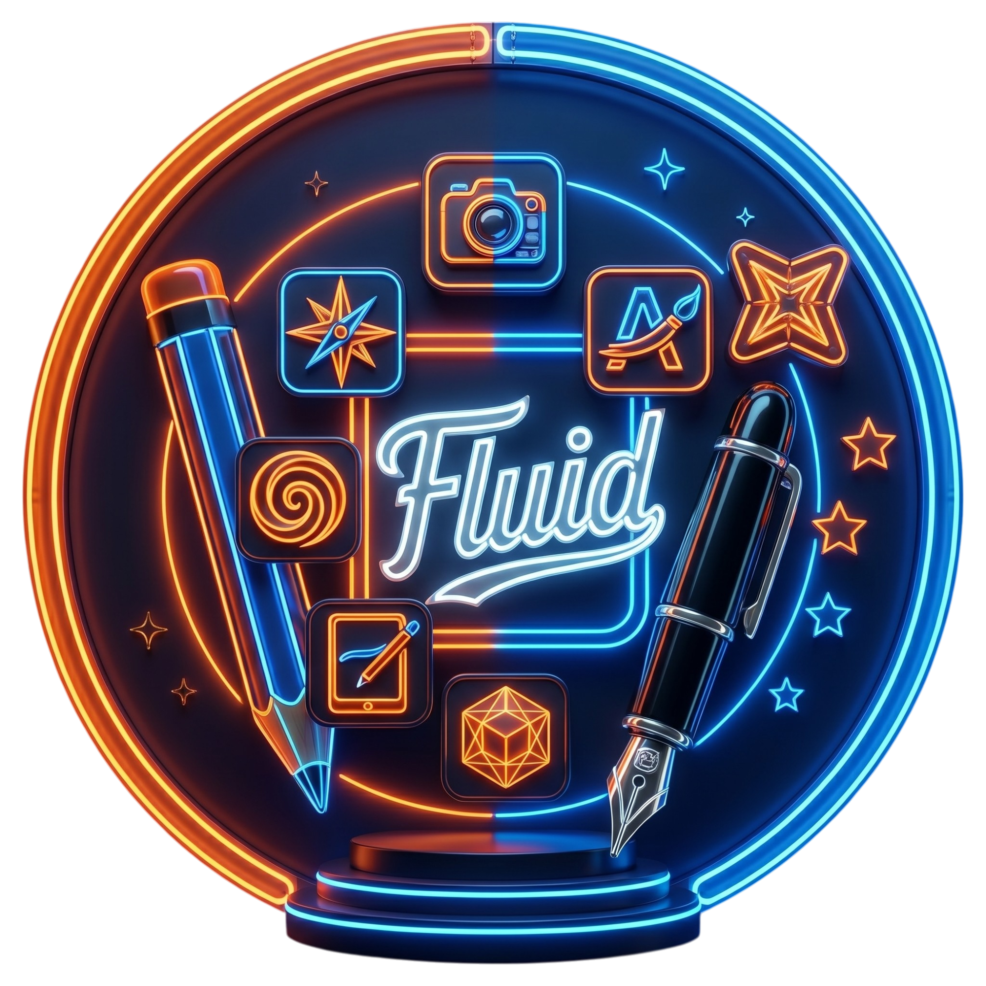 Home logo design neon