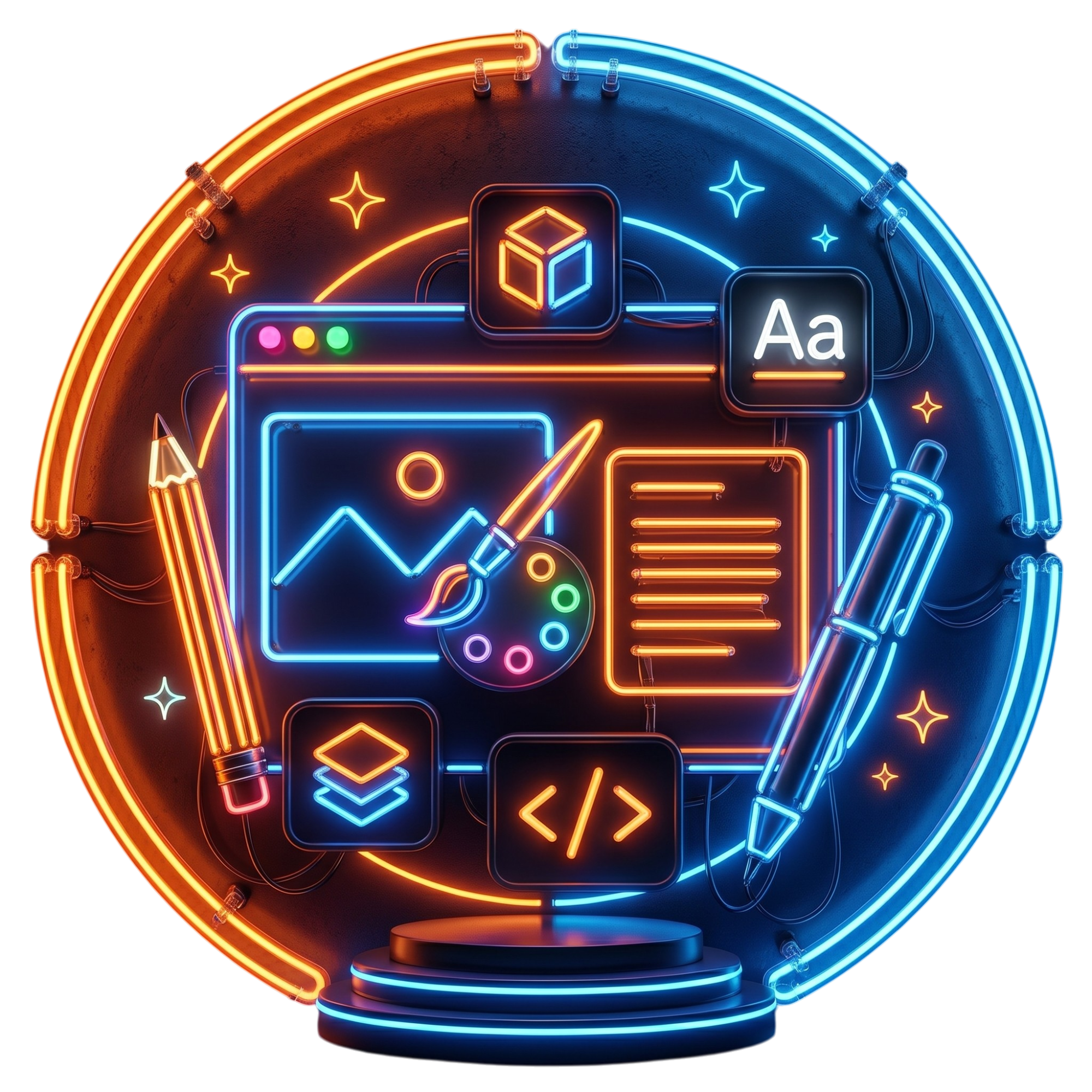 Home website design neon
