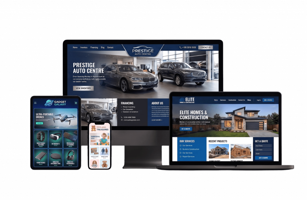 web design mock up devices
